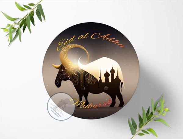 Eid al Adha Mubarak Tortenaufleger Ø 20cm, 1465z